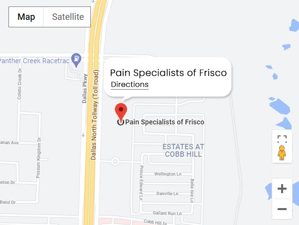 Get Directions to Pain Specialists of Frisco, TX